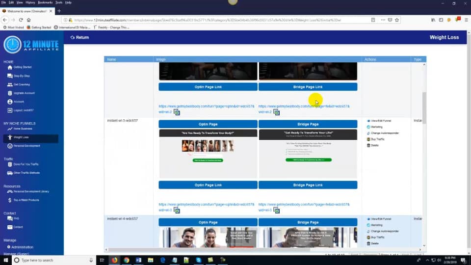 12 Minute Affiliate System Demo